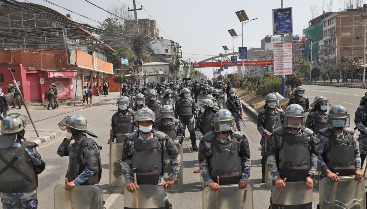 बानेश्वर क्षेत्रमा उच्च सुरक्षा बढाइयाे