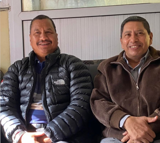 नारायणकाजी र विप्लवबीच भेटवार्ता