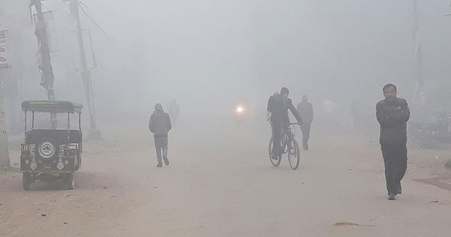 तराईका जिल्लाहरुमा शीतलहरले जनजीवन कष्टकर बन्दै