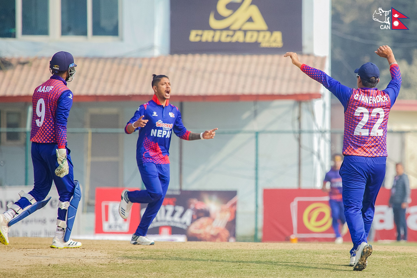 सन्दीपले लिए चौथो विकेट